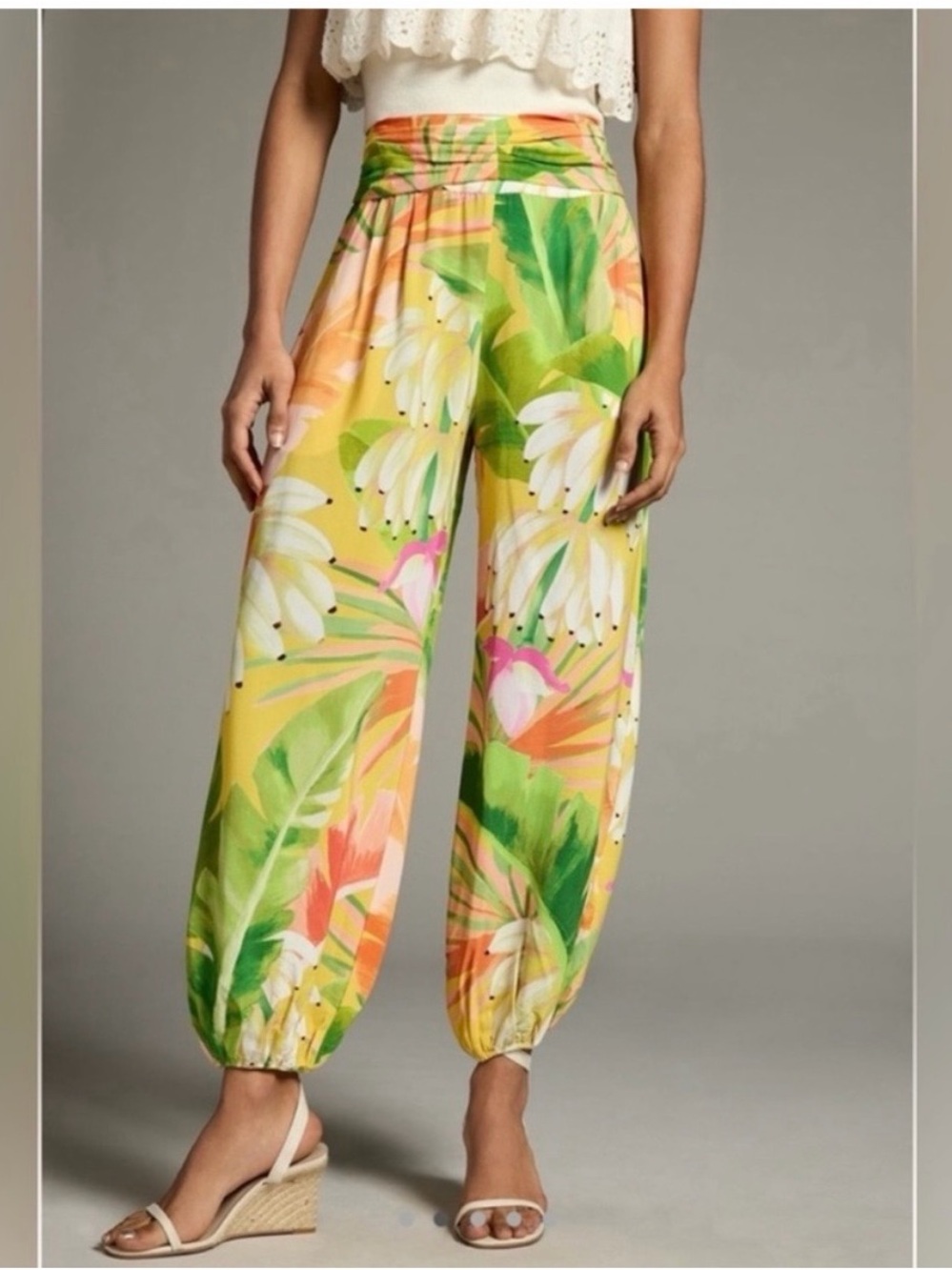 Farm rio anthropology banana balloon pants